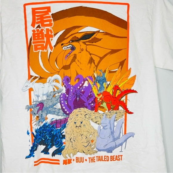 Naruto Shippuden Collection Tailed Beast Biju Graphic Tee S - Picture 3 of 5